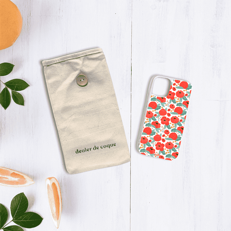 Coque en silicone Anémones pour iPhone