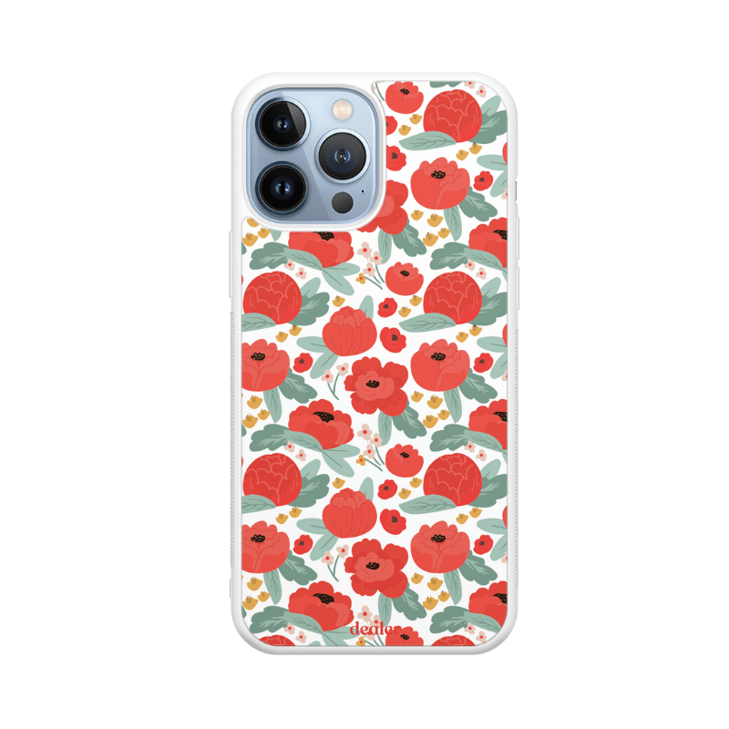 Coque en silicone Anémones pour iPhone