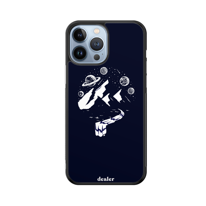 Coque en silicone Montagne Galaxy pour iPhone