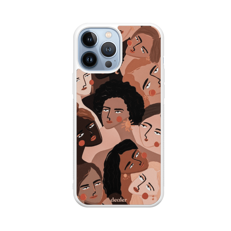Coque en silicone Multitude de femmes pour iPhone