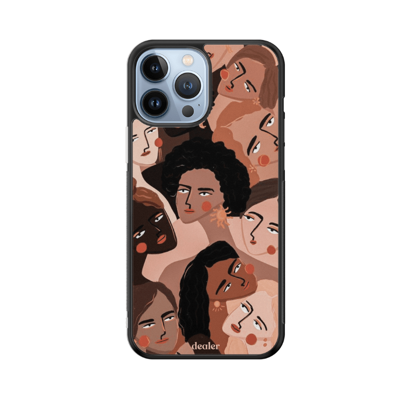 Coque en silicone Multitude de femmes pour iPhone