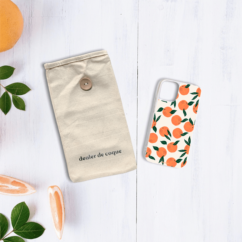 Coque en silicone Oranges pour iPhone