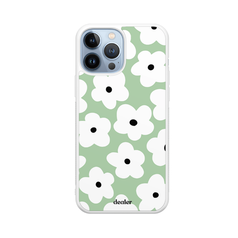 Coque en silicone Rétro Green pour iPhone