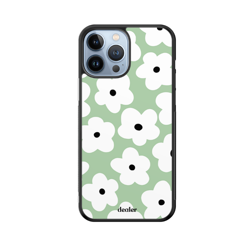 Coque en silicone Rétro Green pour iPhone