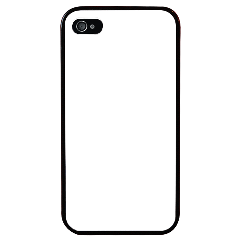 Dealer De Coque Coque personnalisée Contour Noir Coque personnalisée iPhone 4S en silicone