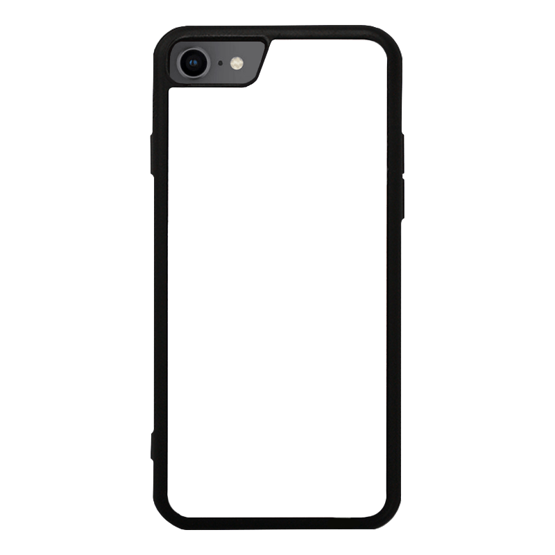 Dealer De Coque Coque personnalisée Contour Noir / Oui Coque personnalisée iPhone SE 2024 en silicone