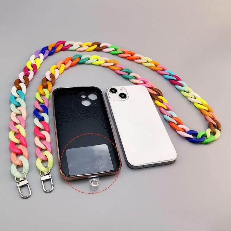 Chaîne colorée pour téléphone